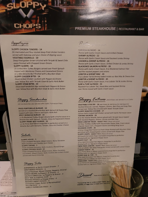 Menu Sloppy Chops - 28