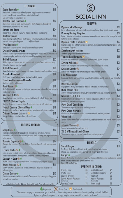 Menu Social Inn - 20
