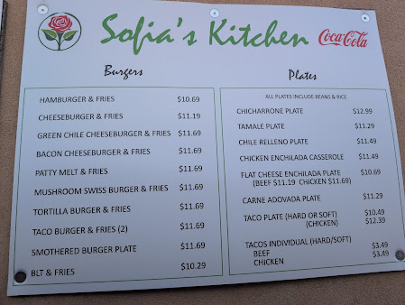 Menu Sofias Kitchen And Burrito Tyme - 23