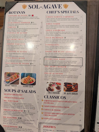 Menu Sol Agave - 24
