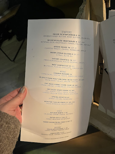 Menu Sonder - 23