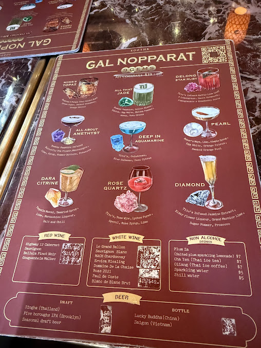 Menu Soothr - 25