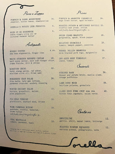 Menu Sorella San Francisco - 24