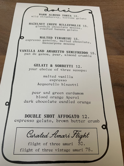 Menu Sorella San Francisco - 28