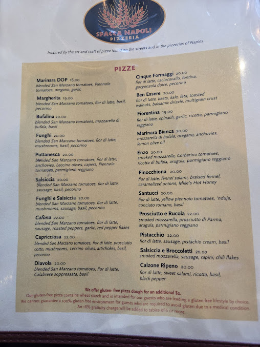 Menu Spacca Napoli Pizzeria - 25