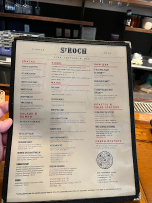 Menu St. Roch Fine Oysters + Bar - 24