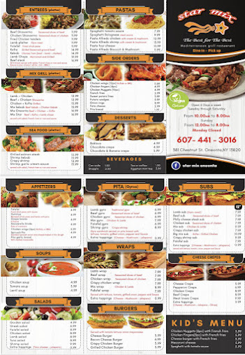 Menu Star Mix Grill Restaurant - 22