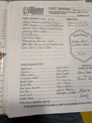 Menu State Farmers Market Restaurant - 25