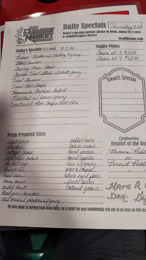 Menu State Farmers Market Restaurant - 26