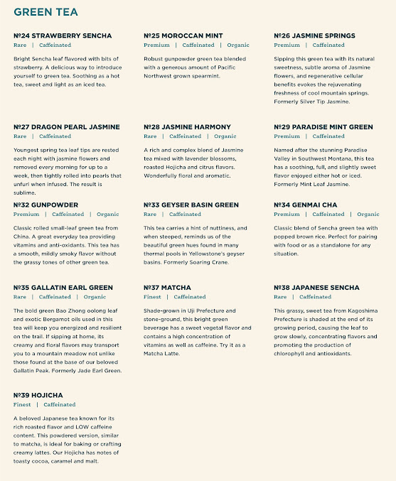 Menu Steep Mountain Tea House - 22