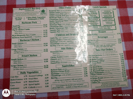 Menu Stephenson's Bar-B-Q - 21