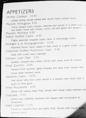 Menu Stonehedge Restaurant - 23