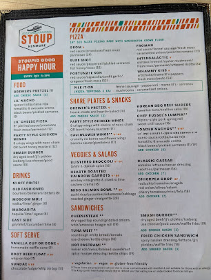 Menu Stoup Brewing Kenmore - 20
