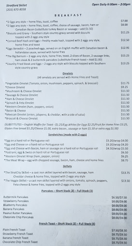 Menu Stratford Skillet - 20