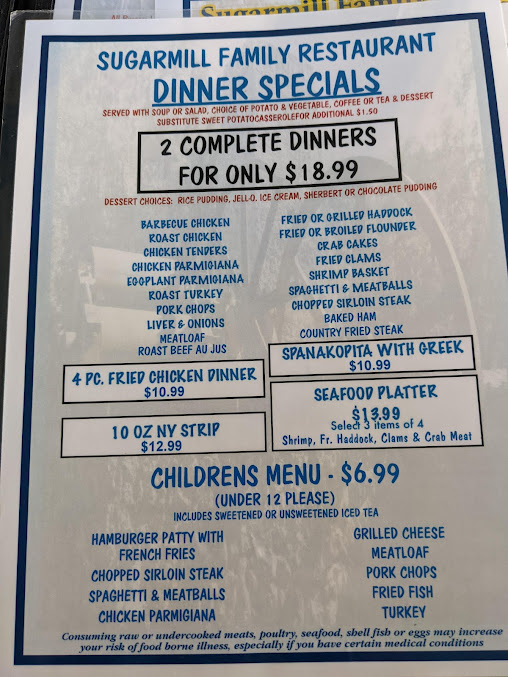 Menu Sugarmill Restaurant - 20