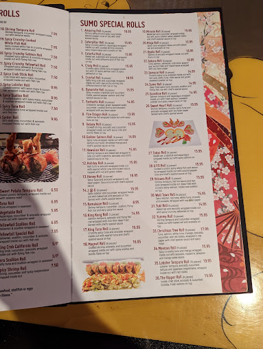 Menu Sumo Japanese Grill Sushi Bar - 20
