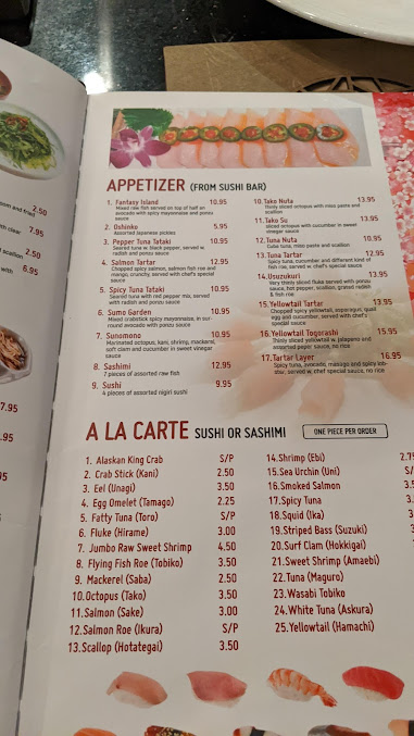 Menu Sumo Japanese Grill Sushi Bar - 25