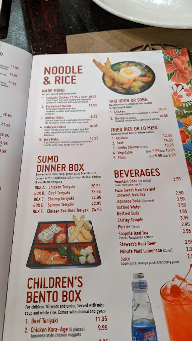 Menu Sumo Japanese Grill Sushi Bar - 29
