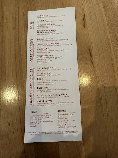 Menu Sunday Augustine - 27