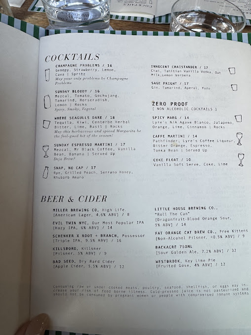 Menu Sunday In Brooklyn - 21