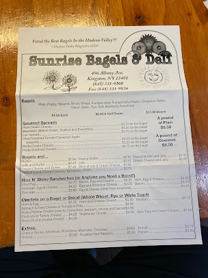 Menu Sunrise Bagel & Deli - 26