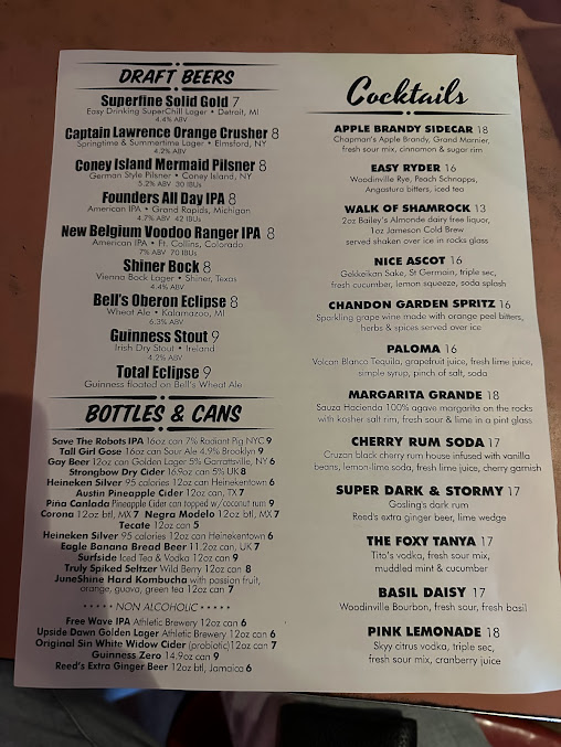 Menu Superfine - 25