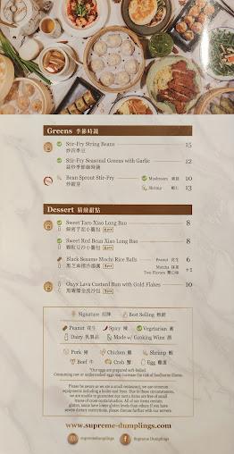 Menu Supreme Dumplings Bellevue - 26