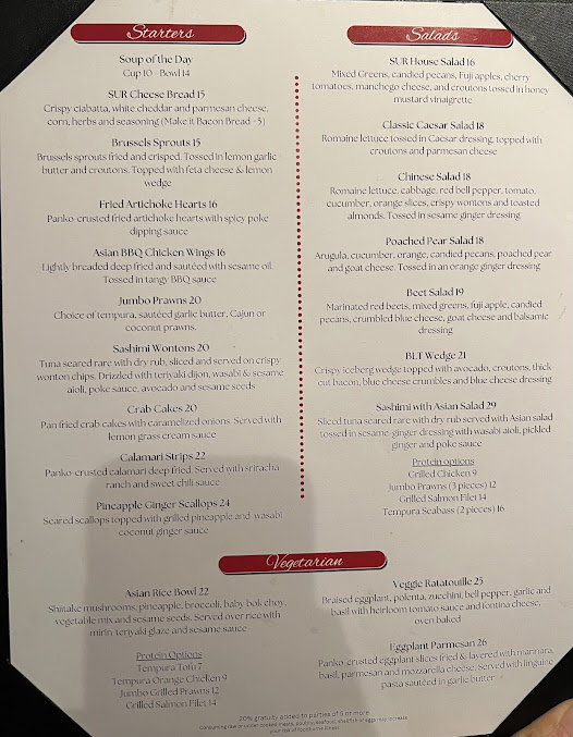 Menu Sur At The Barnyard - 20