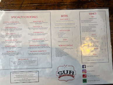 Menu Sur At The Barnyard - 23