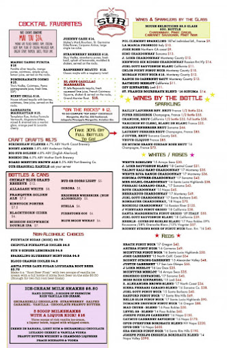 Menu Sur At The Barnyard - 24