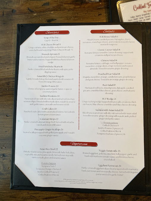 Menu Sur At The Barnyard - 27