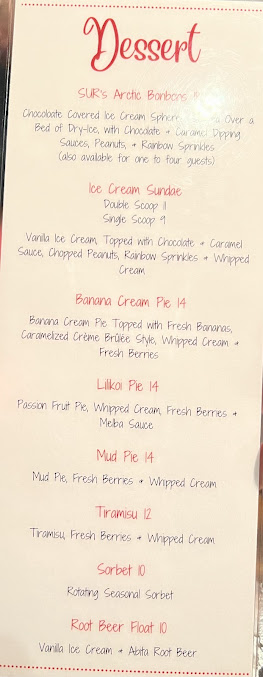 Menu Sur At The Barnyard - 29