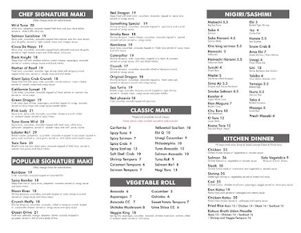 Menu Sushi Badaya Highland Park - 20
