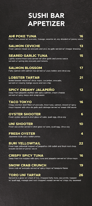 Menu Sushi Badaya Highland Park - 24