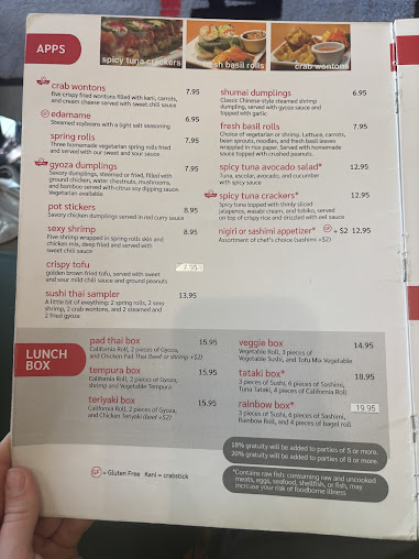 Menu Sushi-Thai Raleigh - 23