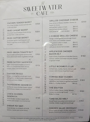 Menu Sweetwater Cafe - 20