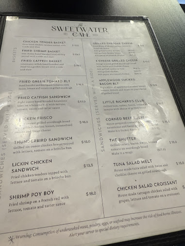 Menu Sweetwater Cafe - 26