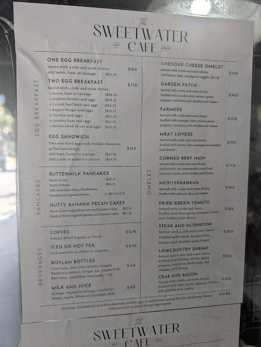 Menu Sweetwater Cafe - 27