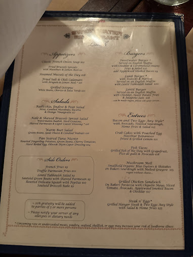 Menu Sweetwater - 27