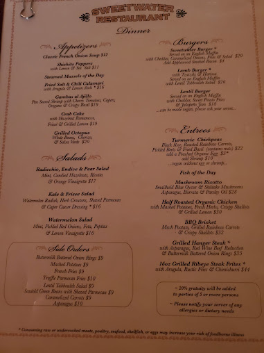 Menu Sweetwater - 28