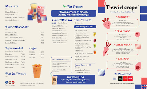 Menu T-Swirl Crepe - 20