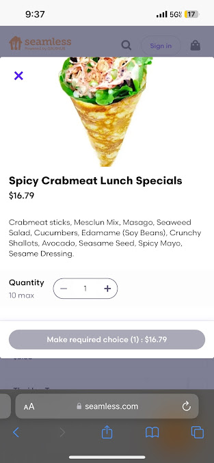 Menu T-Swirl Crepe - 28