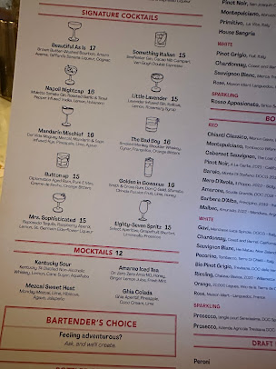 Menu Table 87 - 25