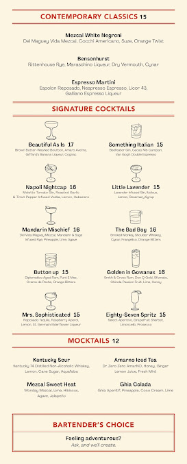Menu Table 87 - 28