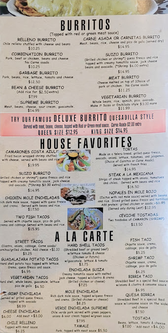 Menu Taco Joes Mexican Restaurant - 22