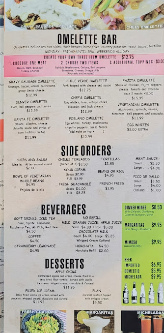Menu Taco Joes Mexican Restaurant - 23