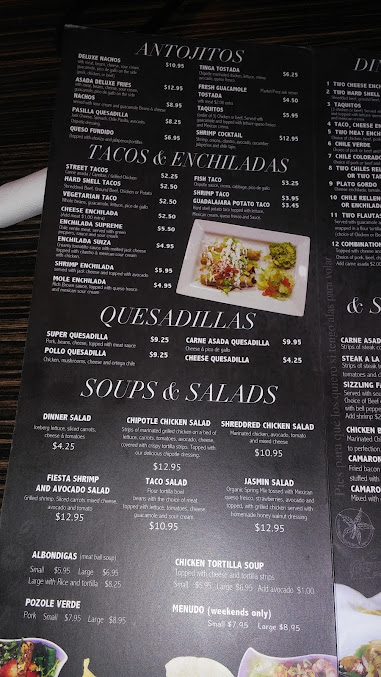 Menu Taco Joes Mexican Restaurant - 27