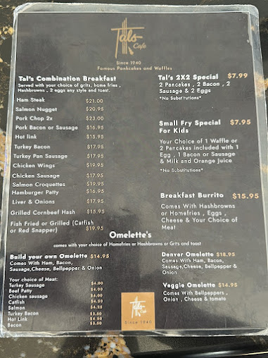 Menu Tals Cafe - 20