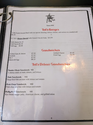 Menu Tals Cafe - 23