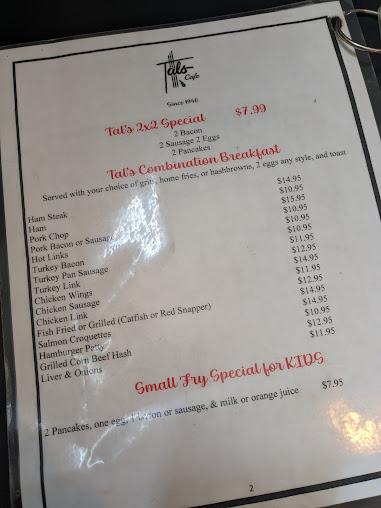 Menu Tals Cafe - 25